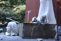 Во Львовской области вандалы уничтожили памятник УПА