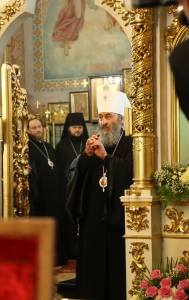 Святогорская Лавра встретила Предстоятеля Украинской Православной Церкви