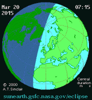 20 марта будет самое полное солнечное затмение за ближайшие десятилетия