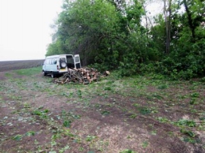 Поліцейські Балаклійщини припинили незаконну порубку дерев